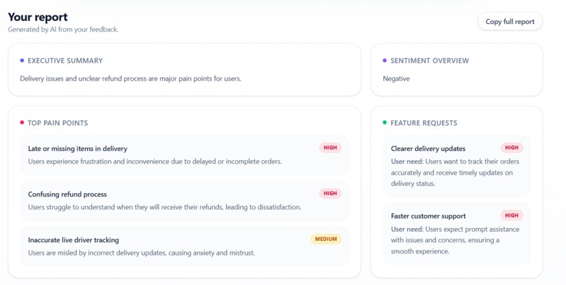 Feedback Radar – screenshot 8