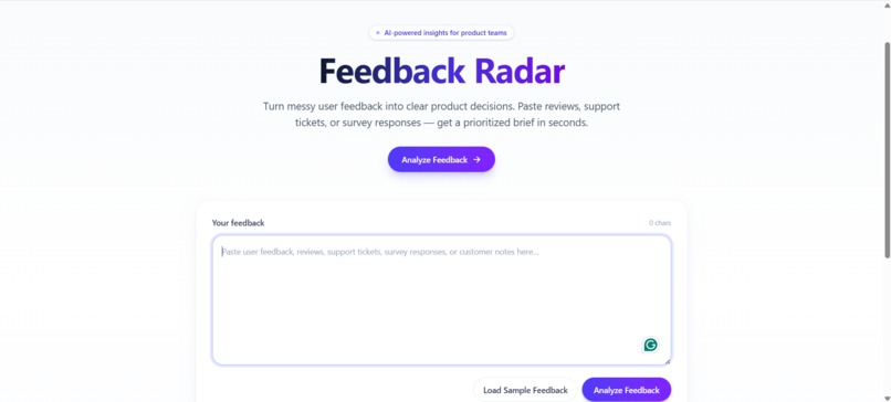 Feedback Radar – screenshot 11