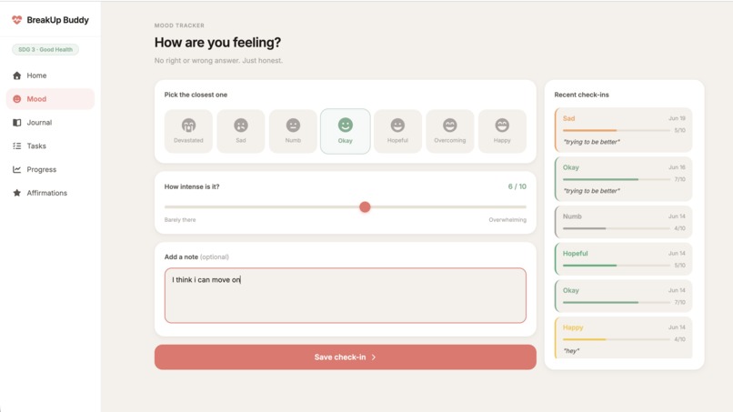 BreakUp Buddy – screenshot 3