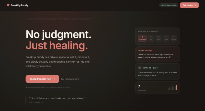 BreakUp Buddy – screenshot 1