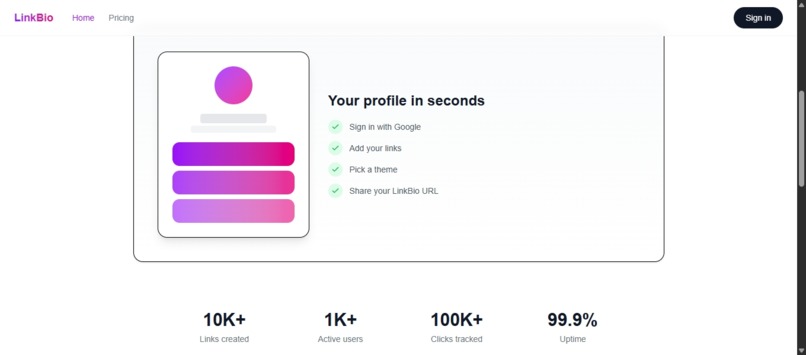 LinkBio  – screenshot 3