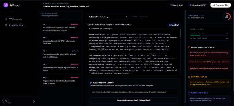 BidForge AI – screenshot 2