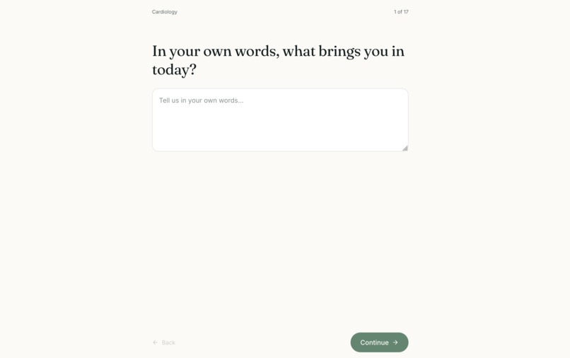 Prelude — Pre-Visit Brief for Patients & Clinics – screenshot 1