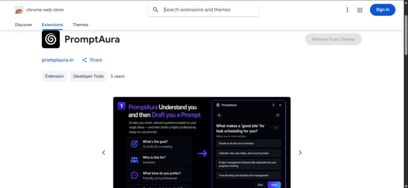 PromptAura  – screenshot 2