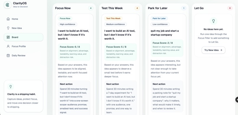 ClarityOS – screenshot 2