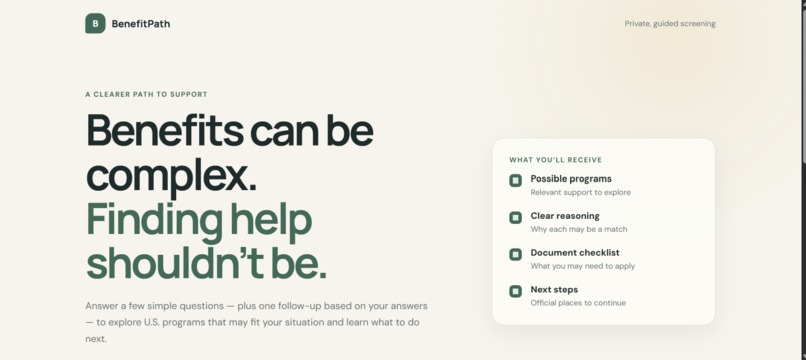 BenefitPath – screenshot 1