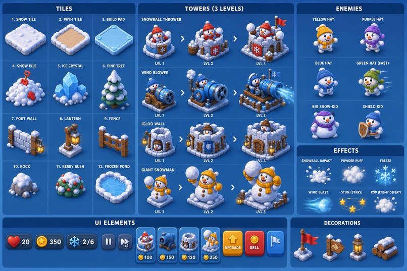 Snowball Fort Frenzy - Dig. Build. Defend. Let it snow. – screenshot 2