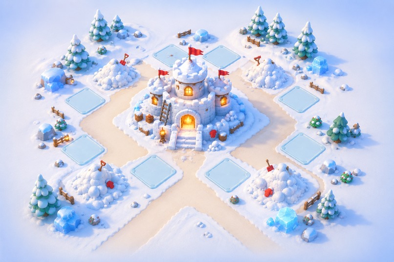 Snowball Fort Frenzy - Dig. Build. Defend. Let it snow. – screenshot 4