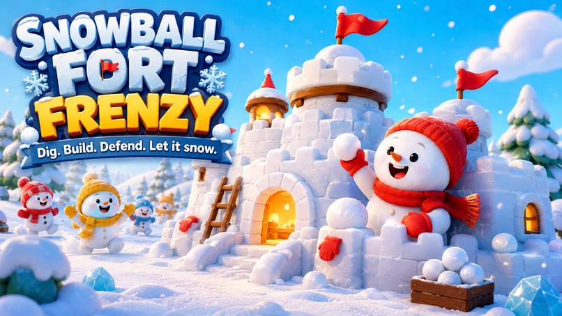 Snowball Fort Frenzy - Dig. Build. Defend. Let it snow. – screenshot 1