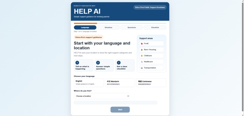 HELP AI – screenshot 1