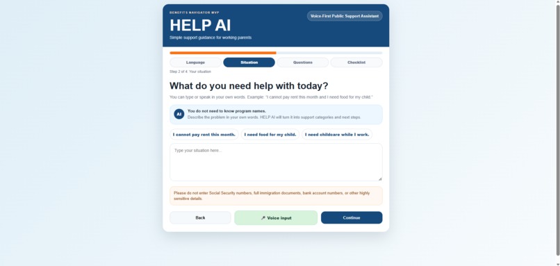 HELP AI – screenshot 2