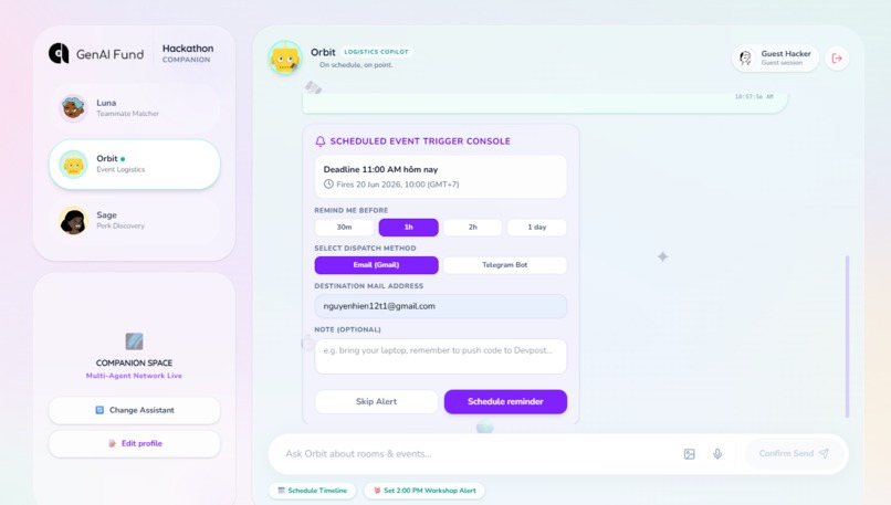 Hackathon Companion App – screenshot 3