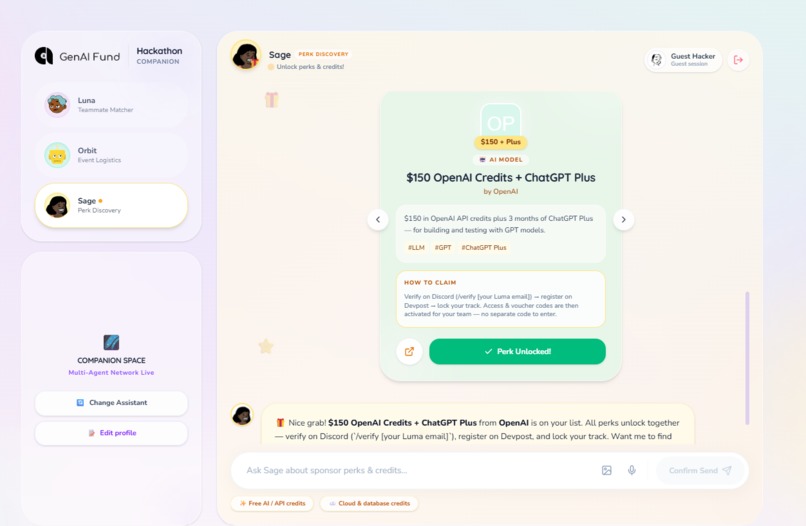 Hackathon Companion App – screenshot 4