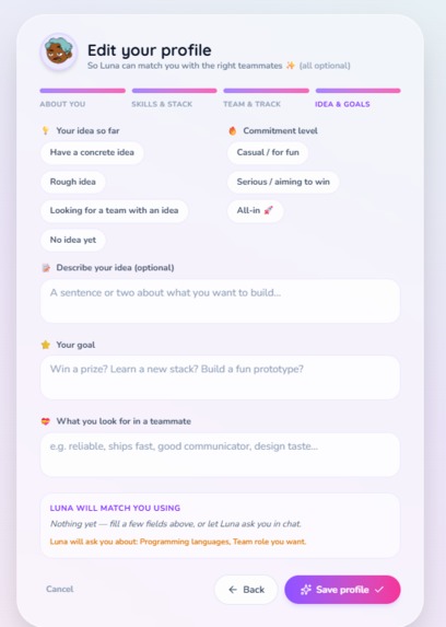 Hackathon Companion App – screenshot 5