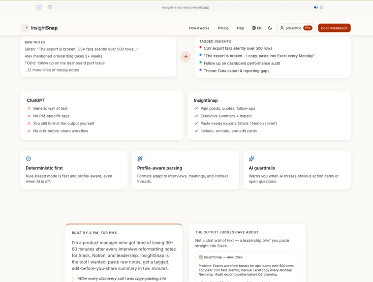 InsightSnap – screenshot 2