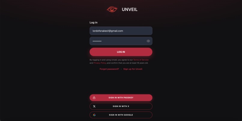 Unveil – screenshot 4