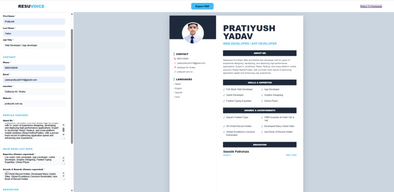 Resuvoice – screenshot 2