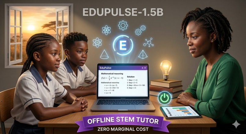EduPulse-1.5B: Zero-Cost Offline STEM Reasoning Tutor – screenshot 1