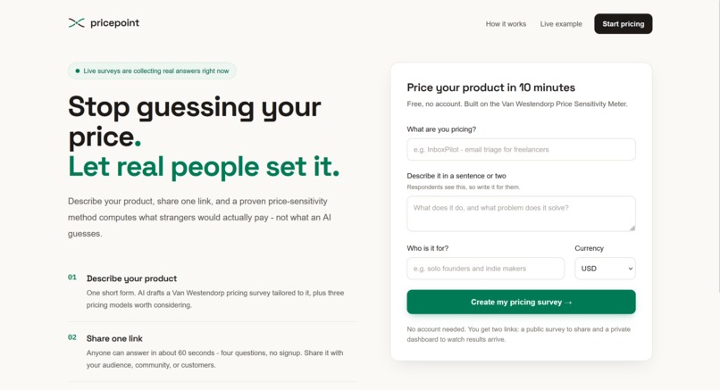 Pricepoint – screenshot 1