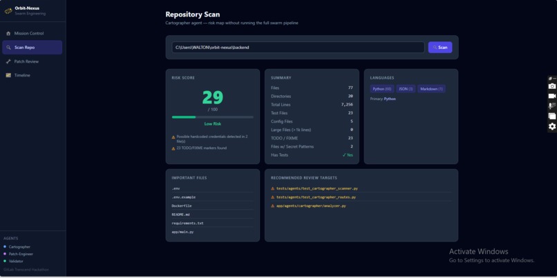 Orbit-Nexus: Autonomous Swarm Engineering System – screenshot 2