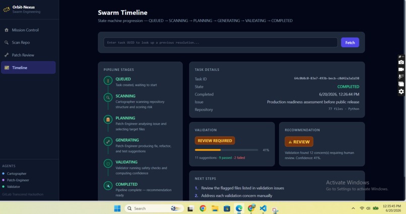 Orbit-Nexus: Autonomous Swarm Engineering System – screenshot 4