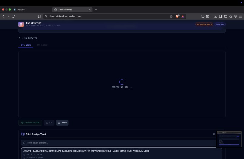 ThinkPrintWeb – screenshot 3