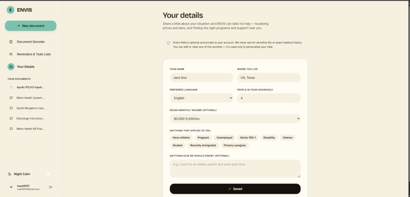 Envis - Crisis To Action Translator – screenshot 2