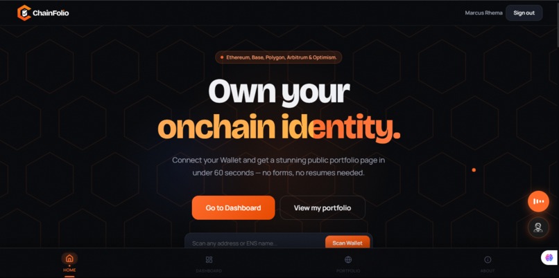ChainFolio – screenshot 1