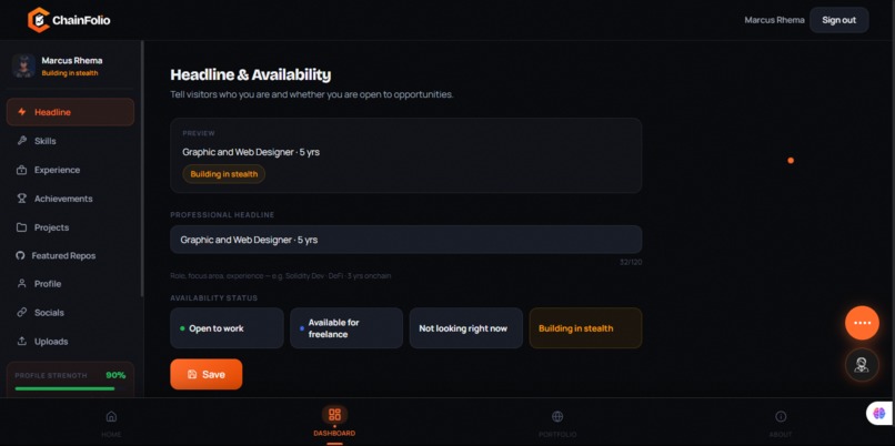 ChainFolio – screenshot 2