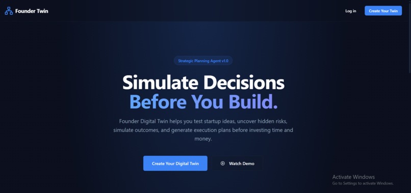  Alpha : Founder Digital Twin – screenshot 1