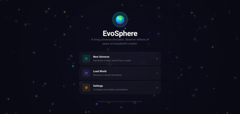 EvoSphere – screenshot 1