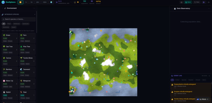 EvoSphere – screenshot 2