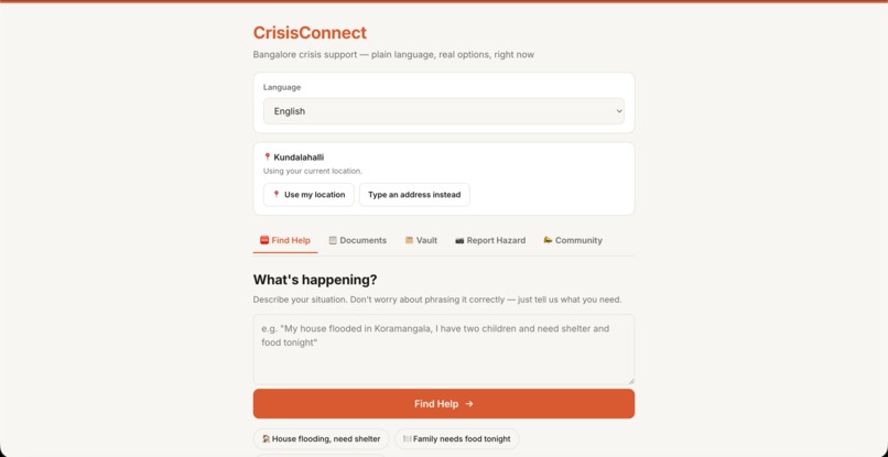 CrisisConnect – screenshot 1