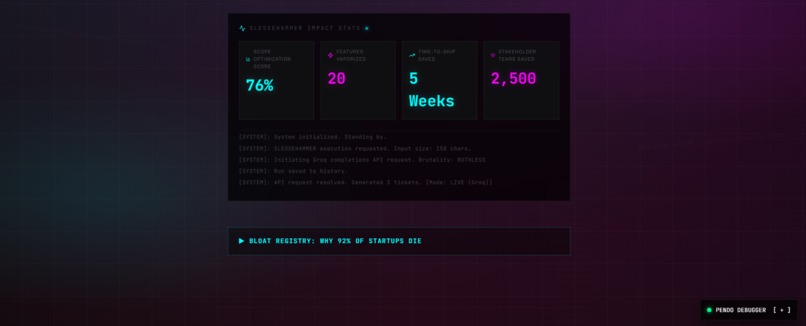 SCOPE SLEDGE HAMMER – screenshot 1
