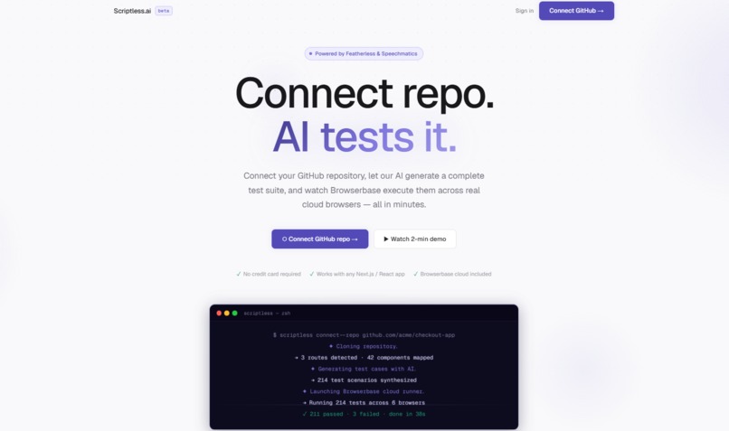 Scriptless.ai – screenshot 1
