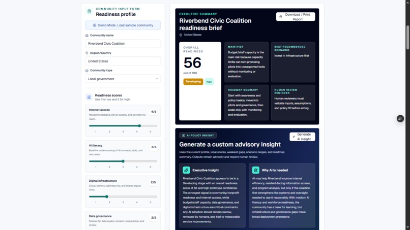 CivicAI Readiness Blueprint – screenshot 2