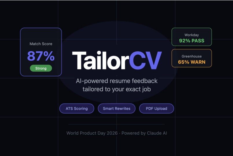 TailorCV – screenshot 1