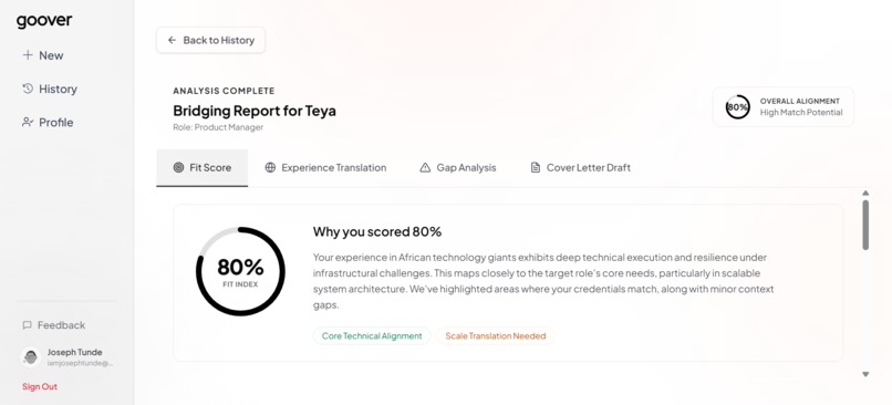 Goover – screenshot 1
