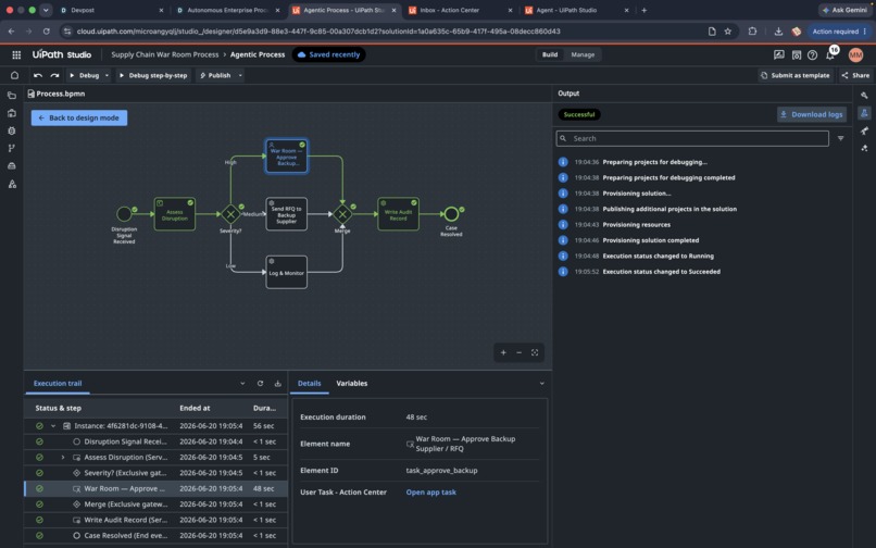 Autonomous Enterprise Procurement War Room – screenshot 4