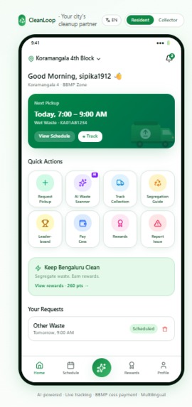 CleanLoop — Your city's cleanup partner – screenshot 1