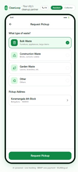 CleanLoop — Your city's cleanup partner – screenshot 2