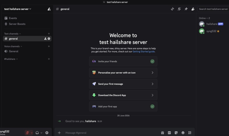 HailShare – screenshot 1