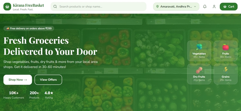 Kirana FreeBasket – screenshot 1