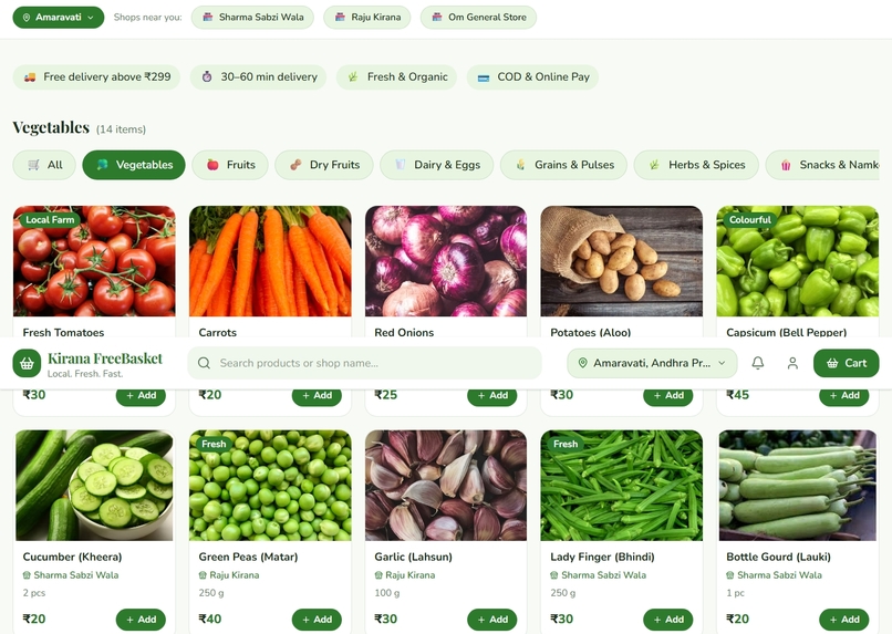 Kirana FreeBasket – screenshot 2