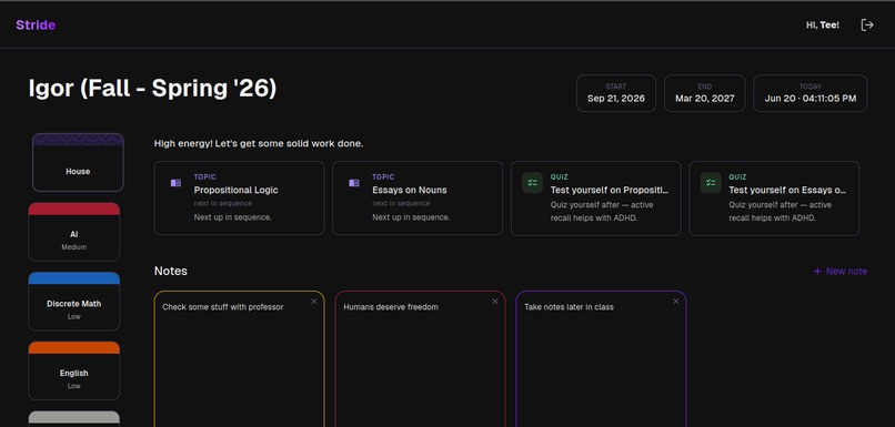 Stride – screenshot 1