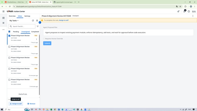 Universal Agent OS (UiPath Edition) – screenshot 1