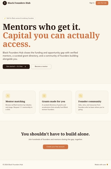 Black Founders Hub – screenshot 1
