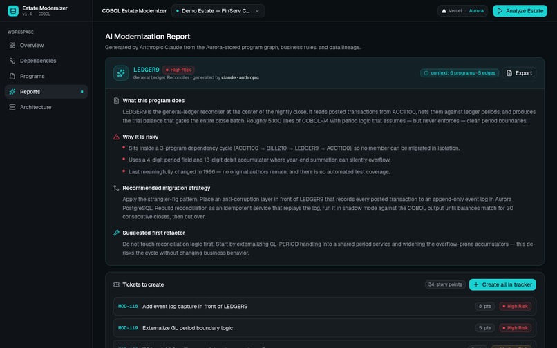COBOL Estate Modernizer – screenshot 3
