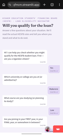 HESFB Loan Eligibility Navigator – screenshot 1