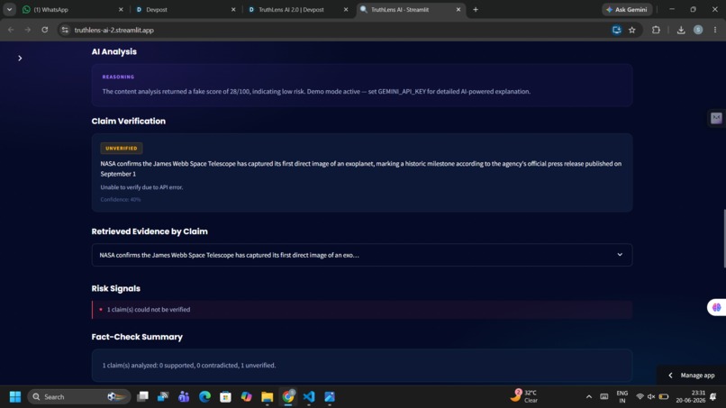 TruthLens AI 2.0 – screenshot 10